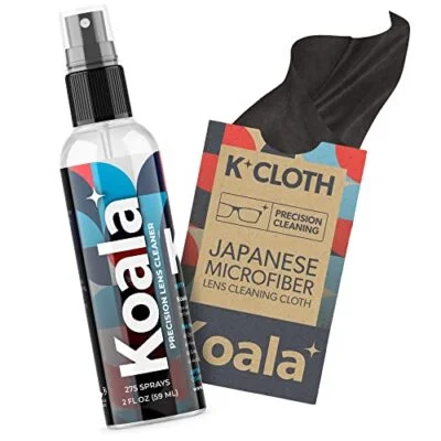 Koala Eyeglass Lens Cleaner Spray Kit American Made 2 Ounces + 1 Koala Cloth Str